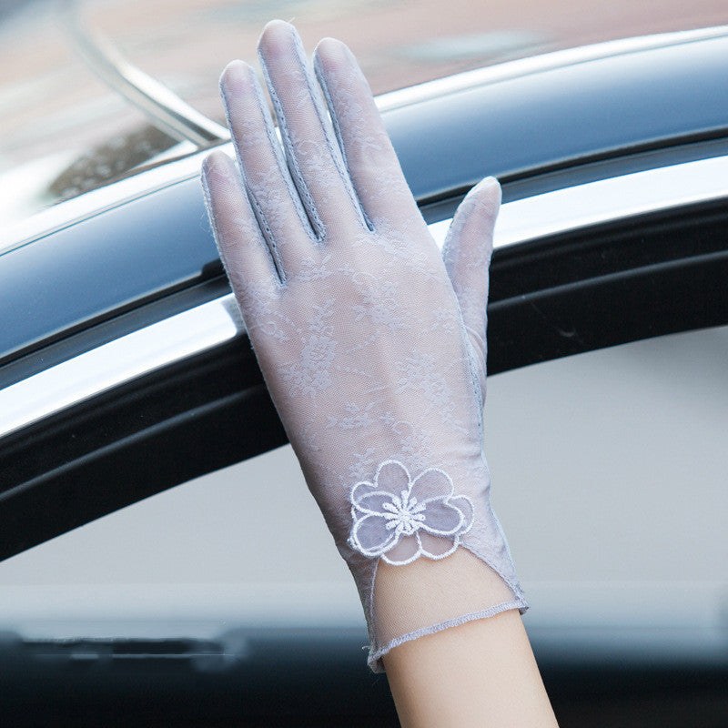 Gloves female UV protection ice silk gloves Limorista