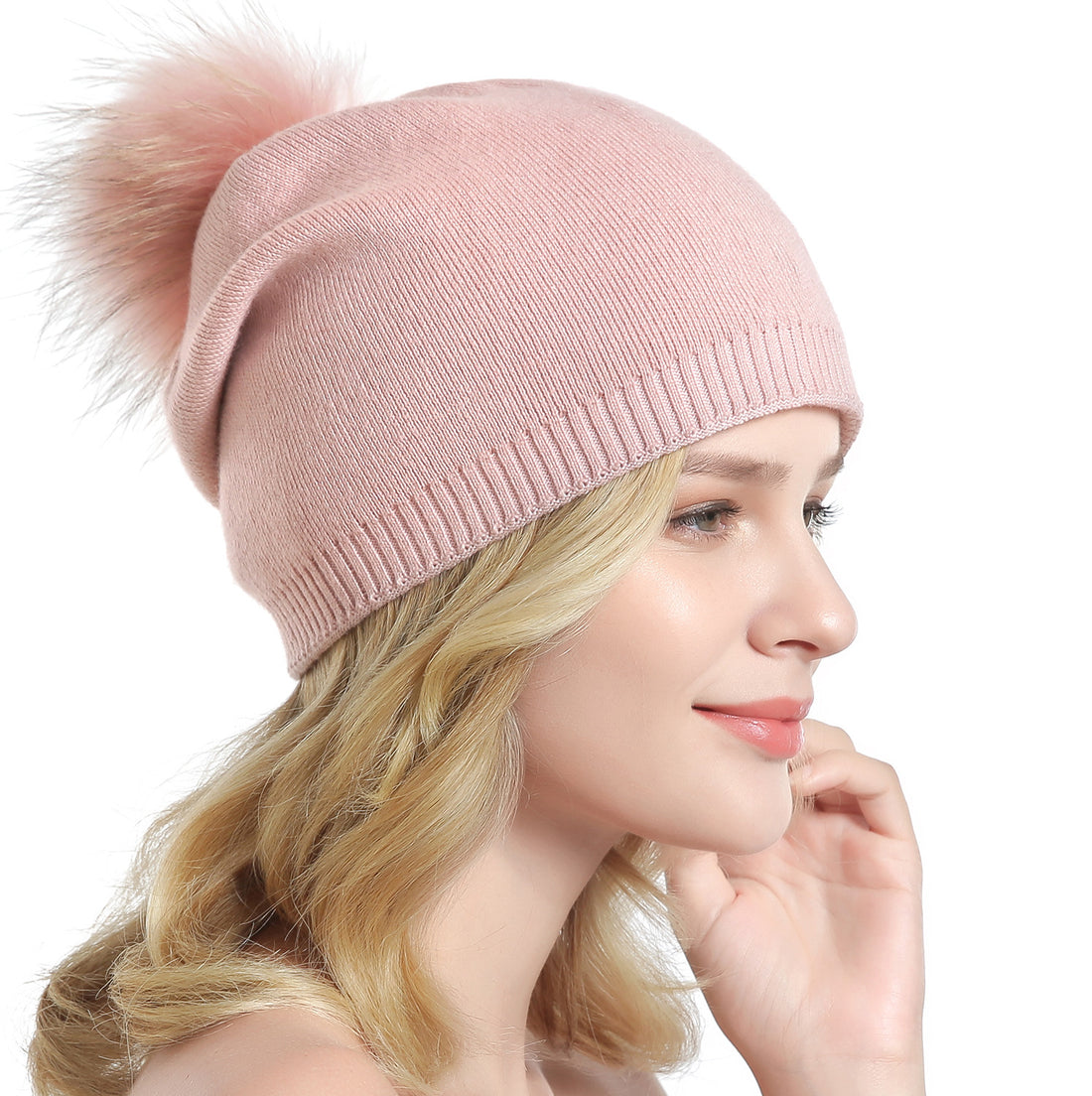 Fur Pompom Hats Limorista