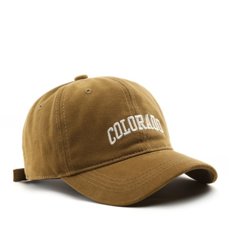 Japanese Fashionable Retro Female Letter Embroidery Baseball Cap Limorista