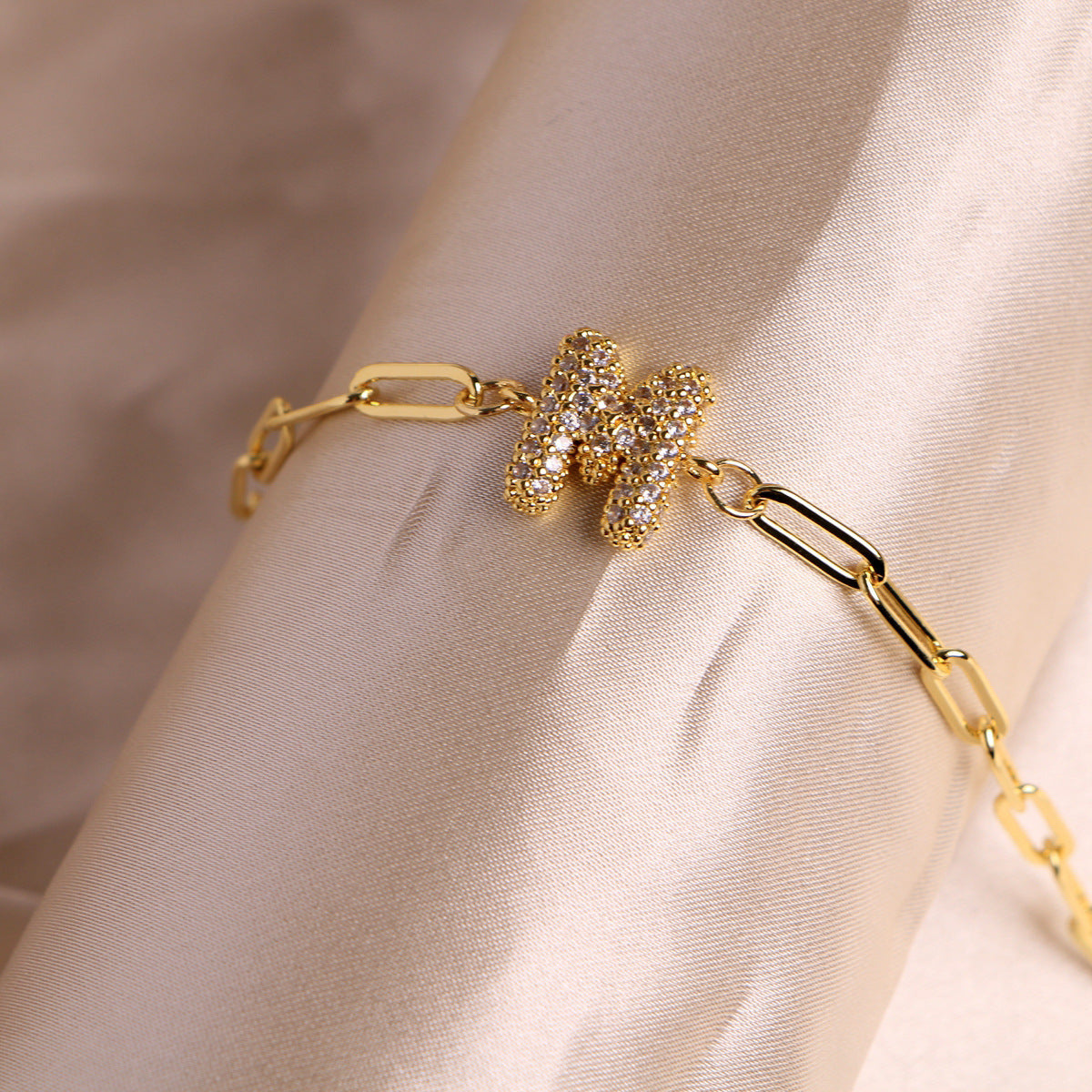 18K Bubble Balloon 26 English Zircon Clip Bracelet Limorista