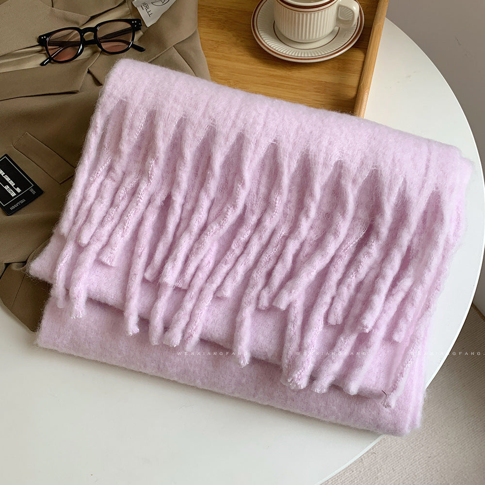 Autumn And Winter All-match Scarf High-grade Thickened Warm Scarf Limorista