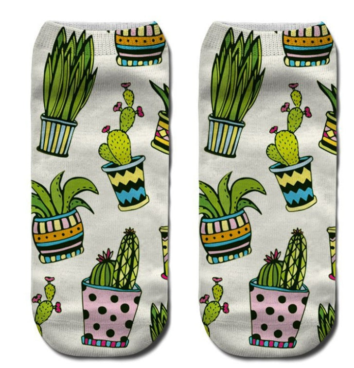 Popular Funny Unisex Short Socks 3D Cat Printed Anklet Socks Casual Socks Limorista