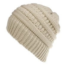 Mixed Color Knitted Wool Hat Ladies Non-labeled Ponytail Hat Limorista