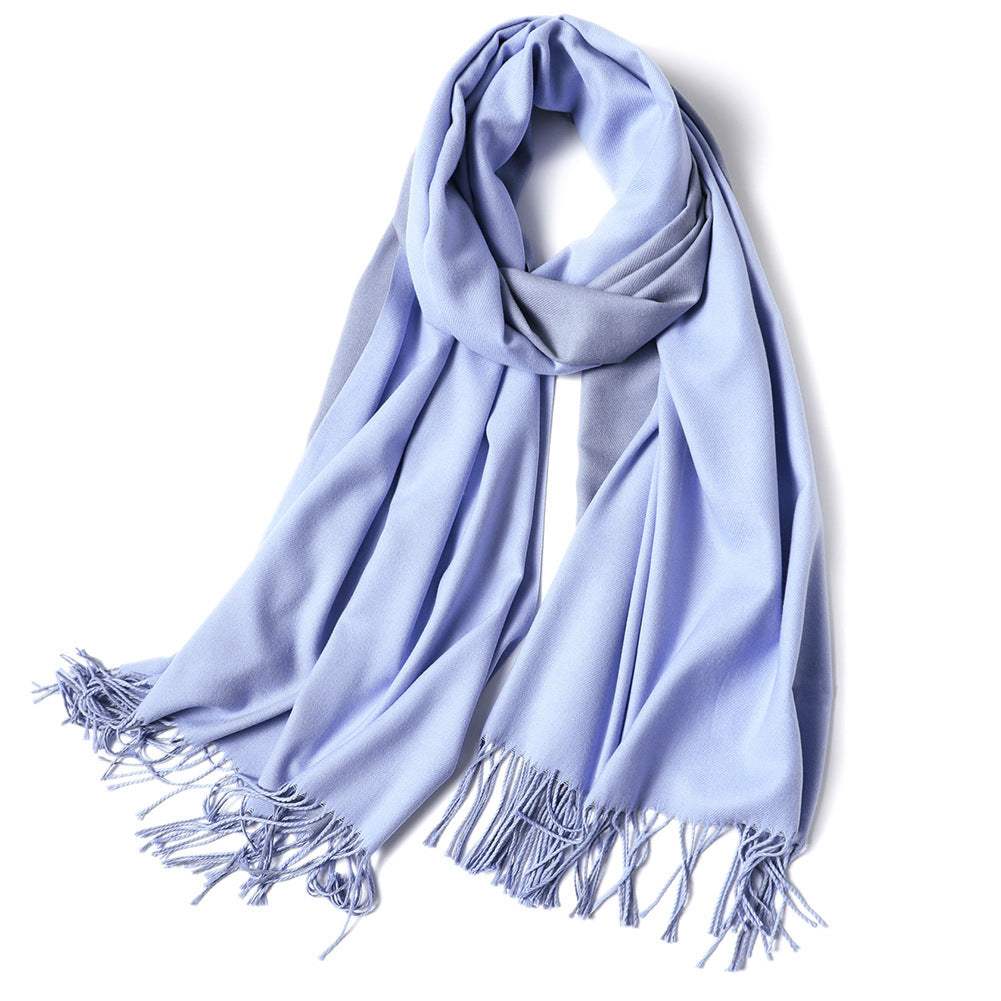 Korean double-sided faux cashmere shawl Limorista