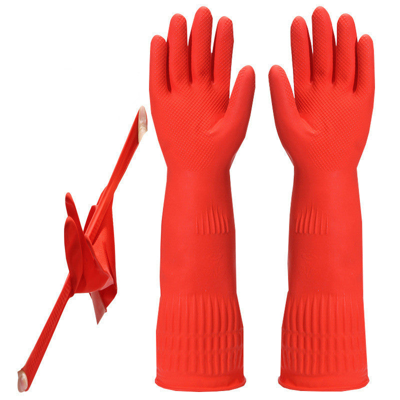 Household Kitchen Dishwashing Extended Rubber Waterproof Gloves Limorista
