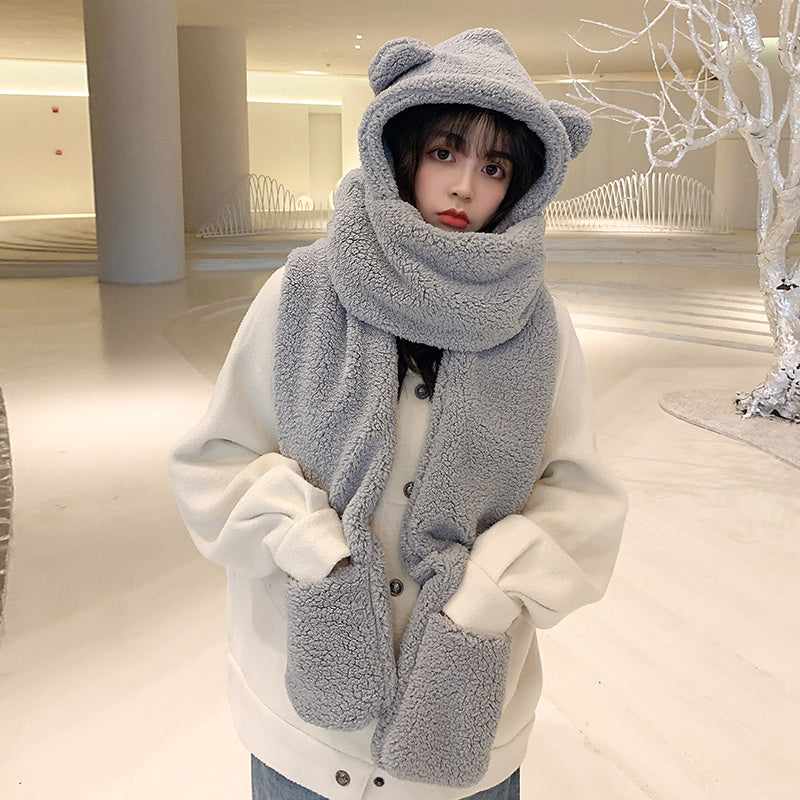 Bear ears scarf hat Limorista