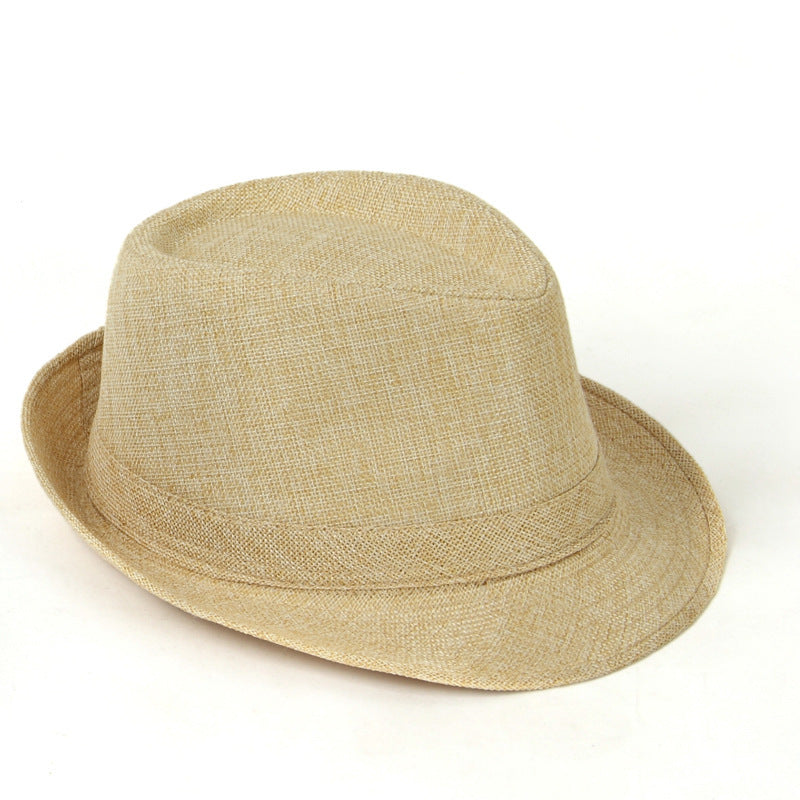 Manufacturers Supply Jazz Hat British Style Cotton And Linen Solid Color Top Hat Limorista