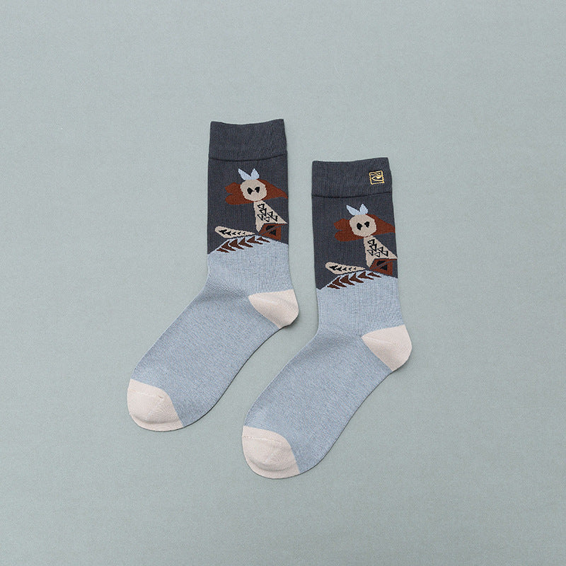 Retro Mid tube socks street art skateboard socks Limorista