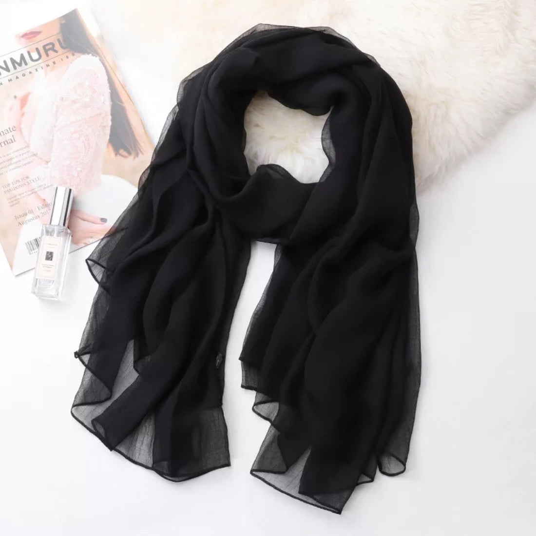 Long shawl beige scarf Limorista