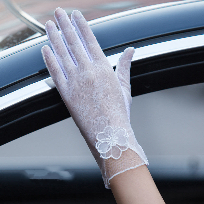 Gloves female UV protection ice silk gloves Limorista