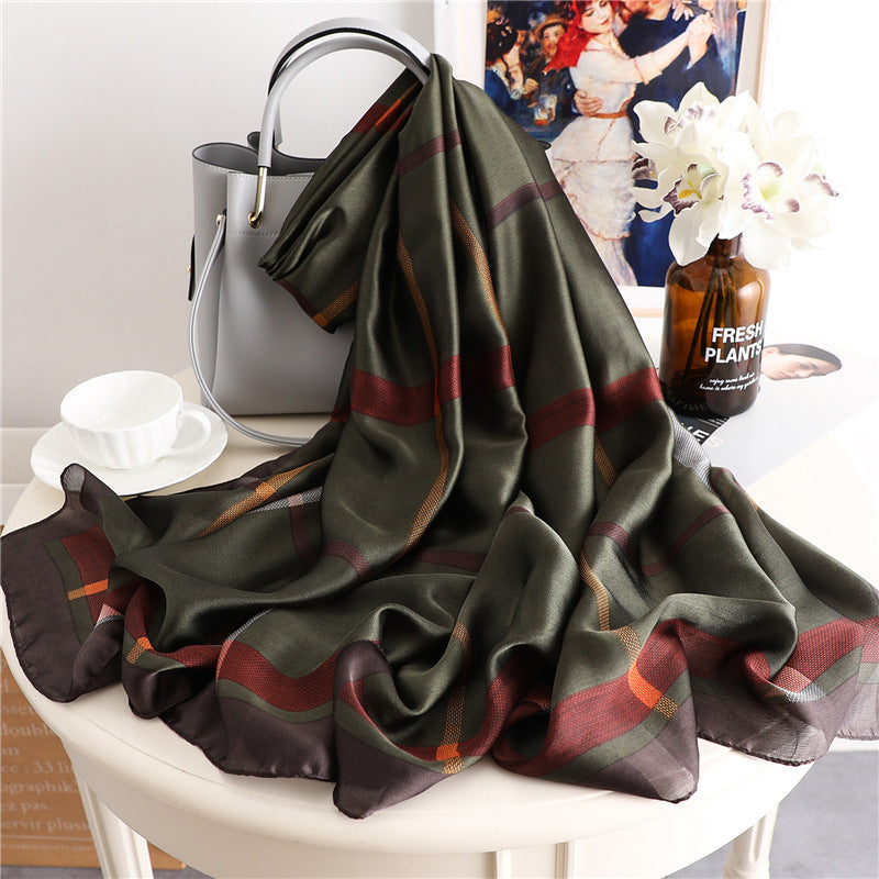 Geometric silk silk scarf Limorista