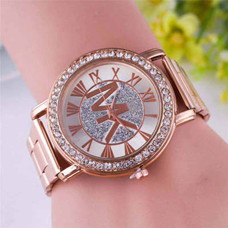 Alloy Diamond Fashion Trend Steel Band Men&