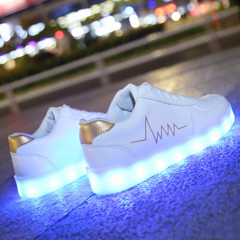 Luminous Shoes Usb Charging Led Flash Shoes Luminous Women&