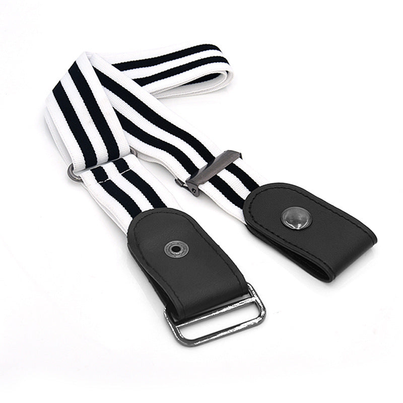 New Slim Elastic Invisible Belt Simple Lazy Belt Fat Elastic Leather Limorista