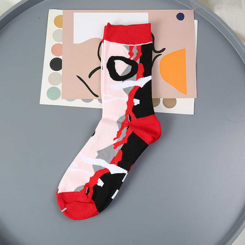 Niche Pure Cotton Pile Socks Street Color Matching Socks Limorista