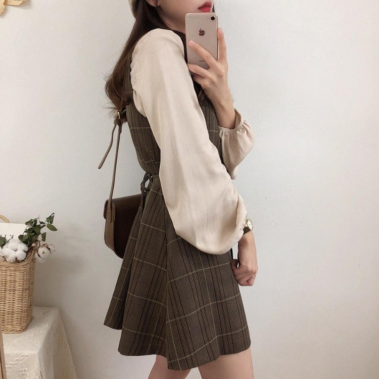 High And Thin Hong Kong Style Suspender Skirt Limorista