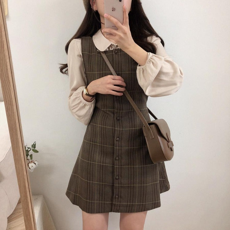 High And Thin Hong Kong Style Suspender Skirt Limorista