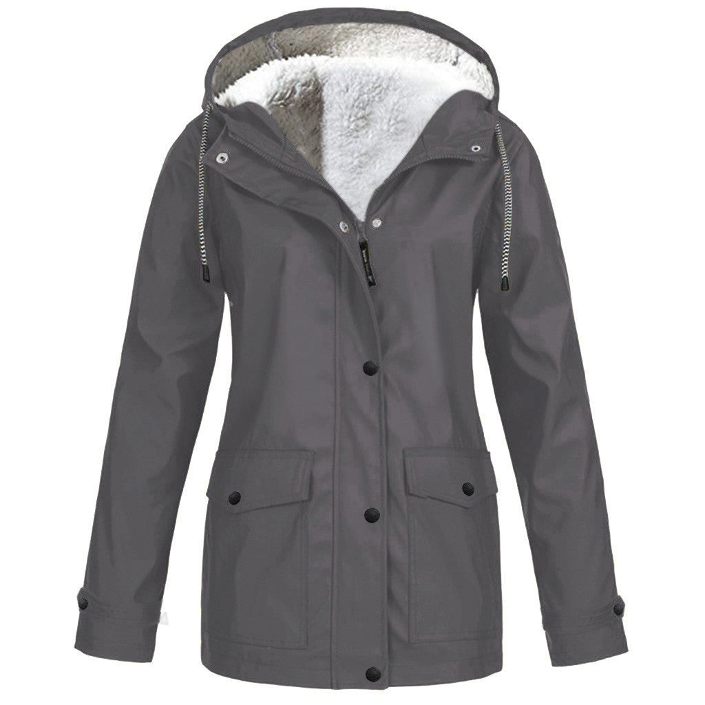 Fleece Jacket Outdoor Mountaineering Hooded Coat Winter Outwear Limorista