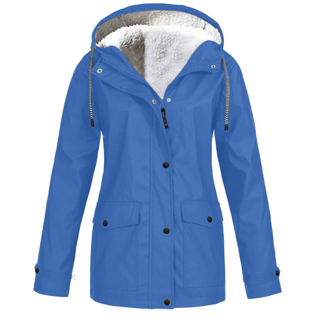 Fleece Jacket Outdoor Mountaineering Hooded Coat Winter Outwear Limorista