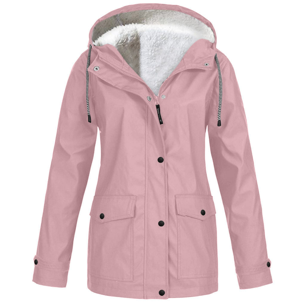 Fleece Jacket Outdoor Mountaineering Hooded Coat Winter Outwear Limorista