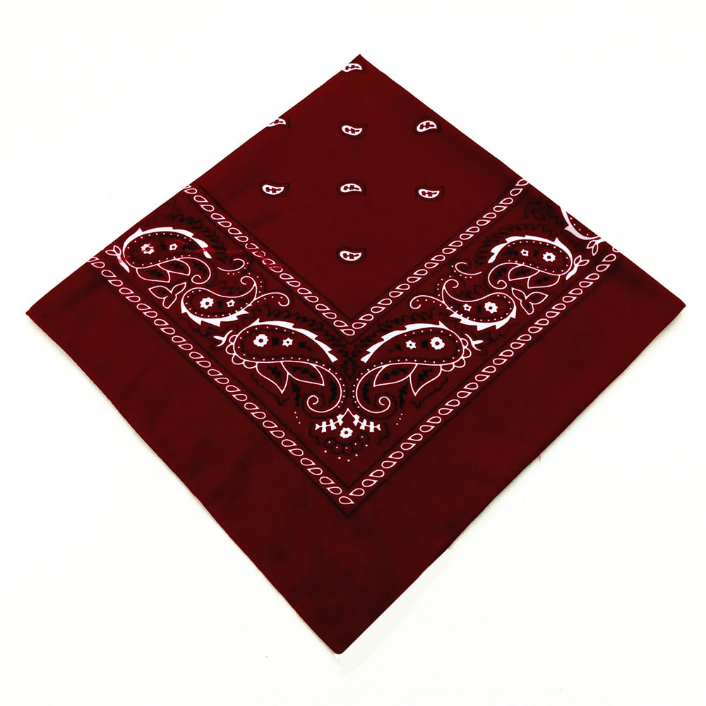55 cm Polyester Turban Cashew Square Scarf Limorista