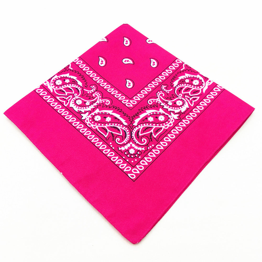 55 cm Polyester Turban Cashew Square Scarf Limorista