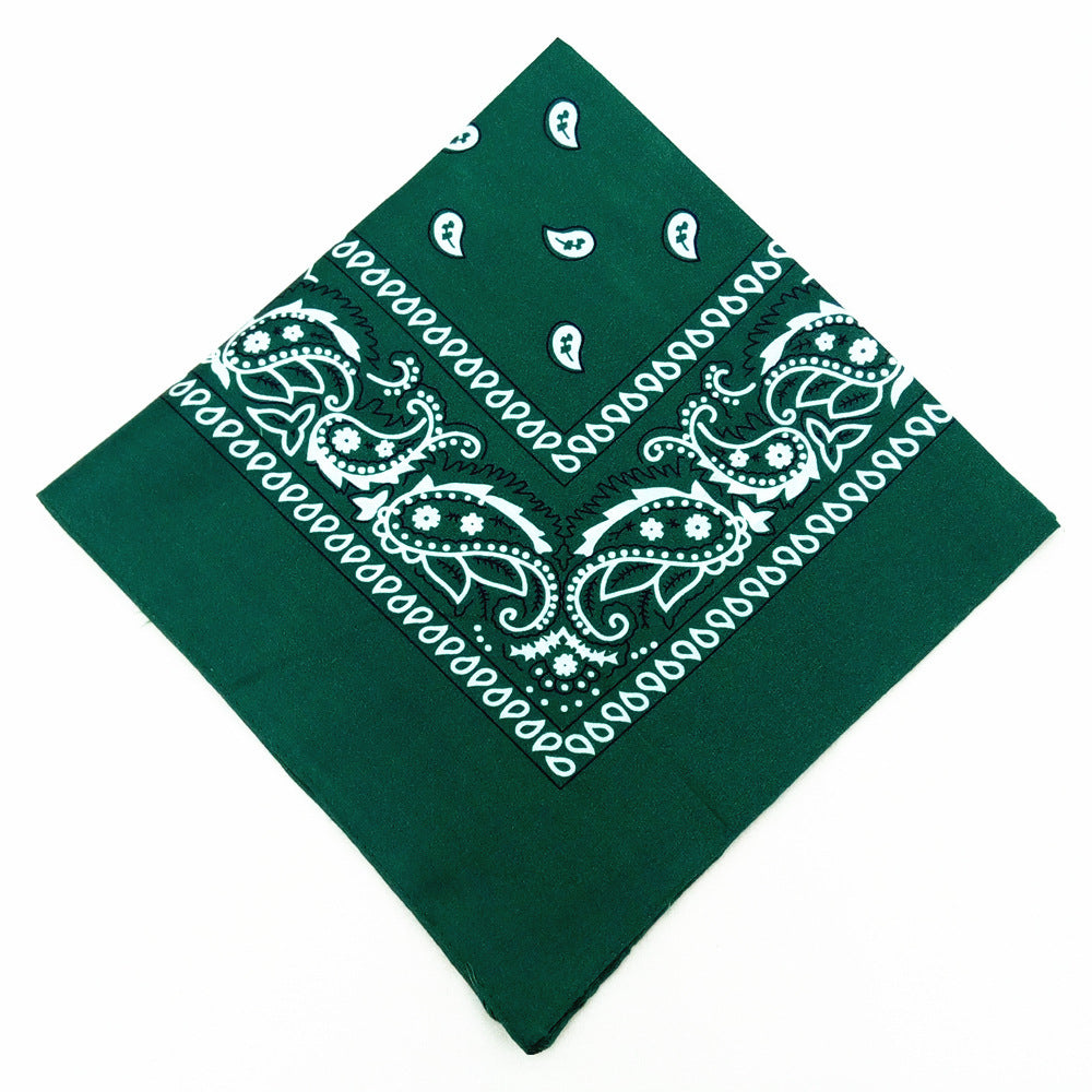 55 cm Polyester Turban Cashew Square Scarf Limorista