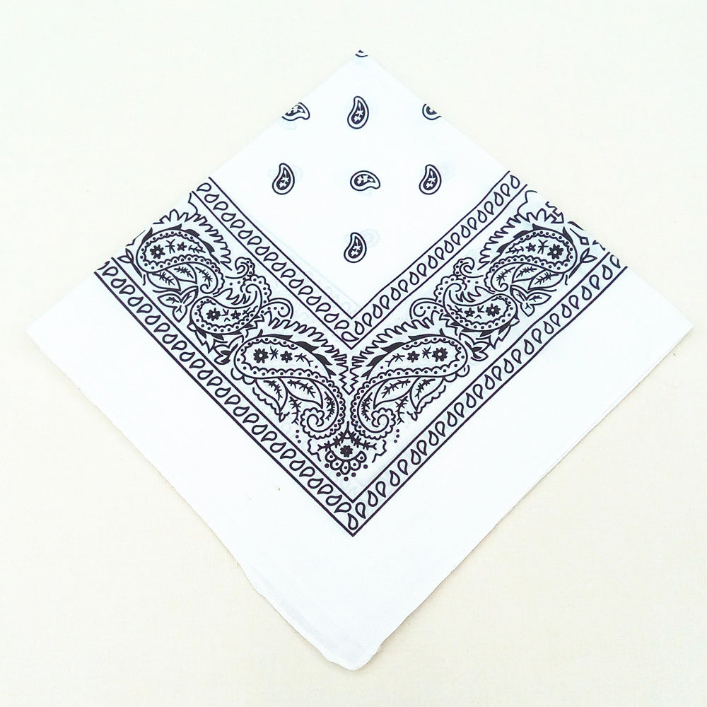 55 cm Polyester Turban Cashew Square Scarf Limorista