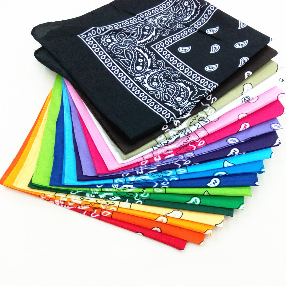55 cm Polyester Turban Cashew Square Scarf Limorista