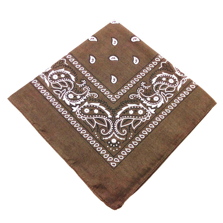 55 cm Polyester Turban Cashew Square Scarf Limorista