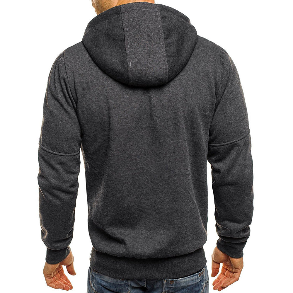 Limorista - Casual Jacquard Sweater Cardigan Hooded Jacket