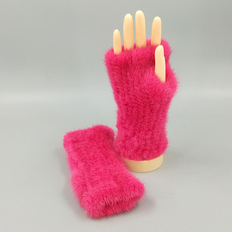 Thickened Warm Winter Wristband Mid-length Gloves Limorista