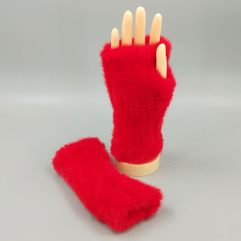 Thickened Warm Winter Wristband Mid-length Gloves Limorista