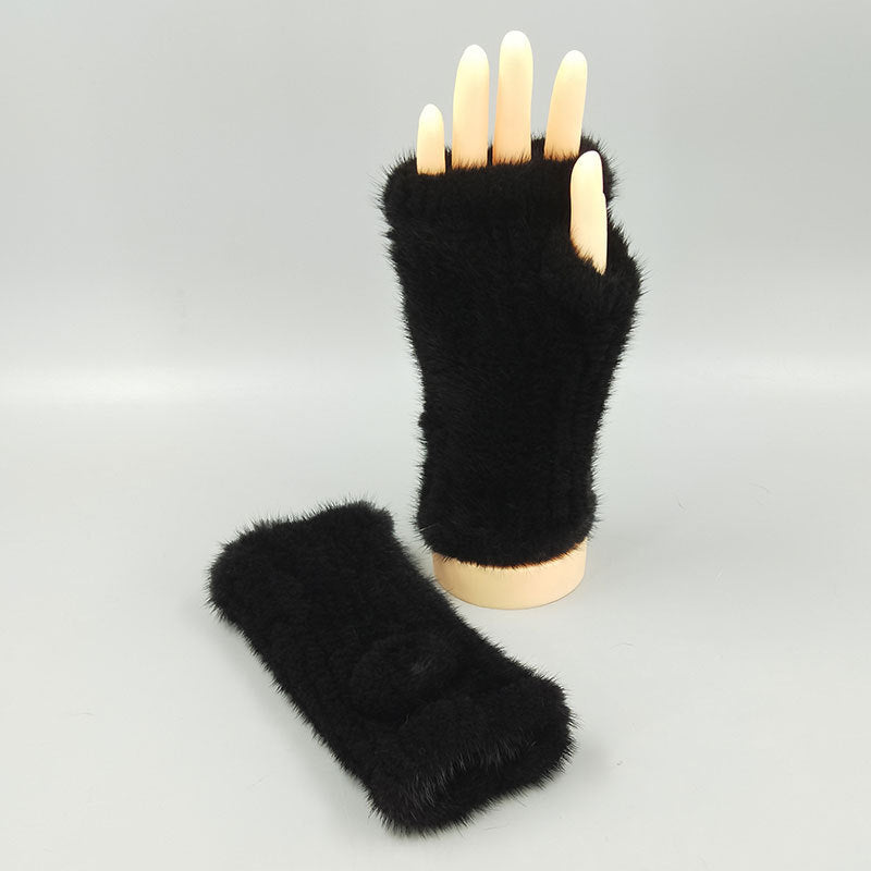 Thickened Warm Winter Wristband Mid-length Gloves Limorista