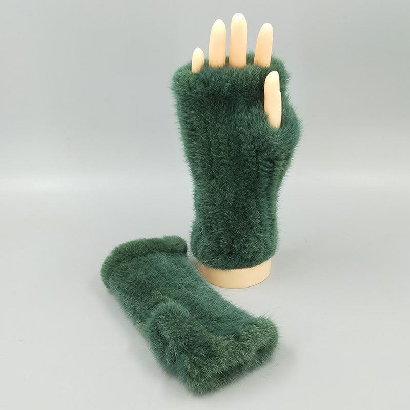 Thickened Warm Winter Wristband Mid-length Gloves Limorista