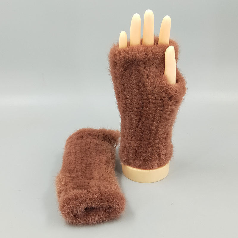 Thickened Warm Winter Wristband Mid-length Gloves Limorista