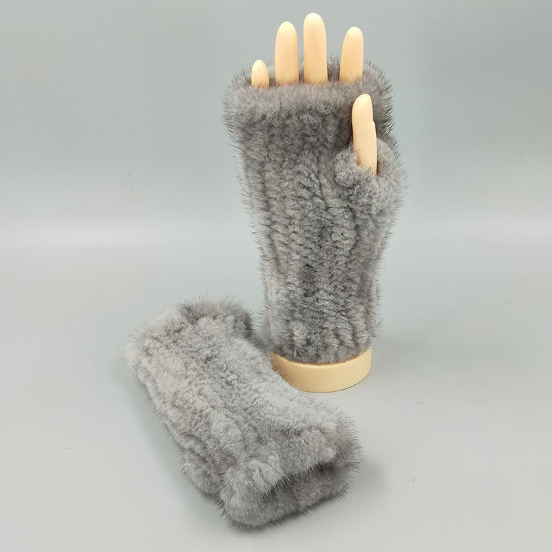 Thickened Warm Winter Wristband Mid-length Gloves Limorista