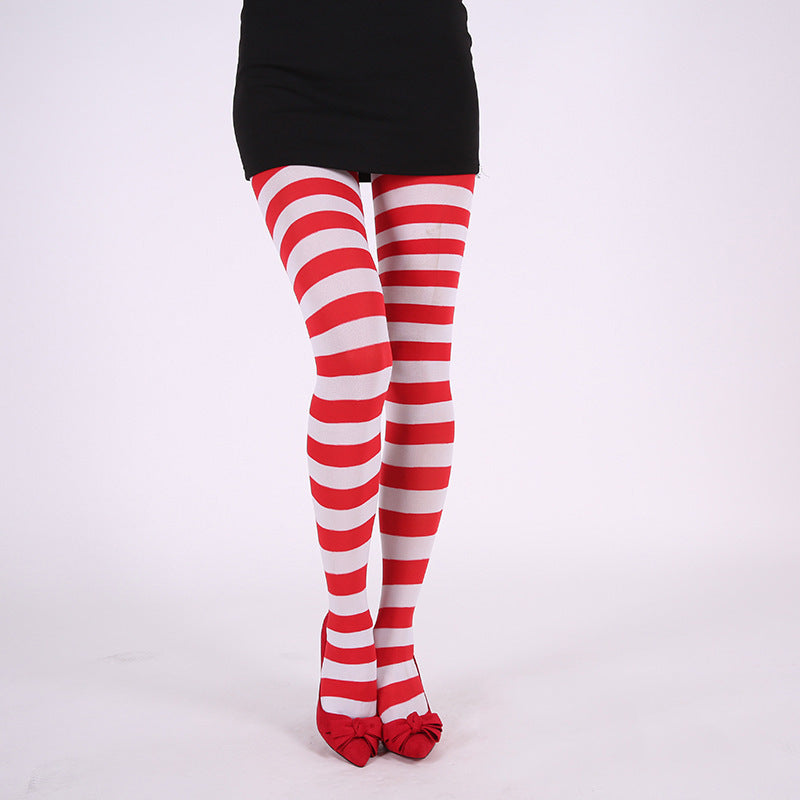 Party Costume Props Striped Pantyhose Halloween Christmas Pantyhose Stockings Limorista