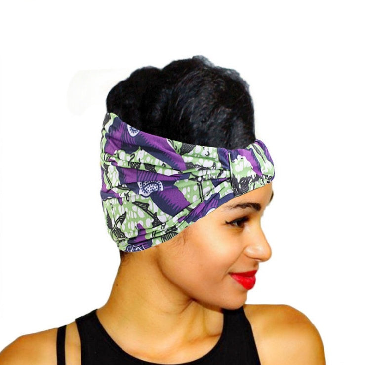 African print wide headscarf Limorista