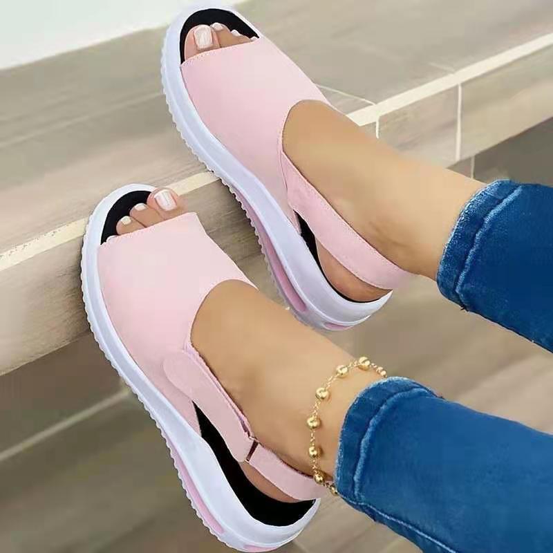 Velcro Casual Summer Women Sandals Fish Mouth Sandals Limorista