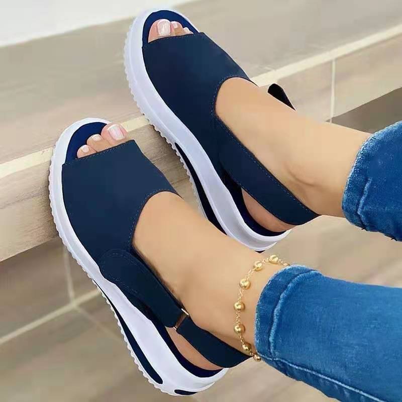 Velcro Casual Summer Women Sandals Fish Mouth Sandals Limorista
