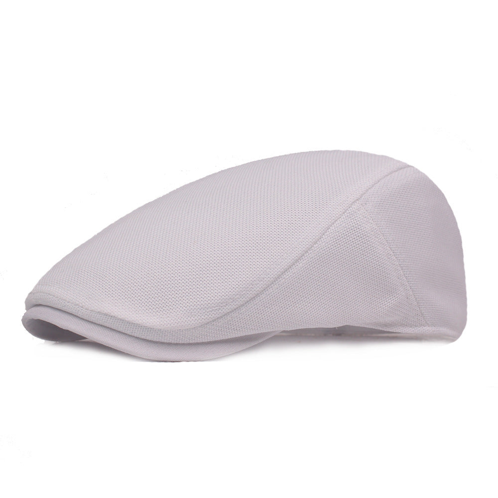 Spring And Summer Monochrome Breathable Mesh Beret Limorista