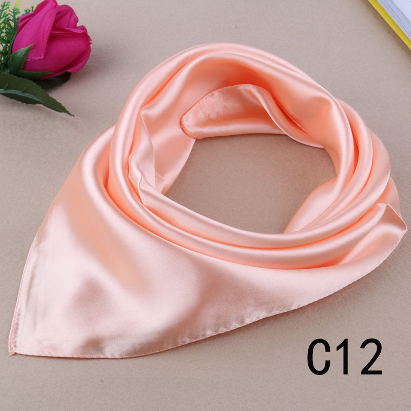Korean Wild Literary Silk Scarf Decoration Scarf Small Square Limorista