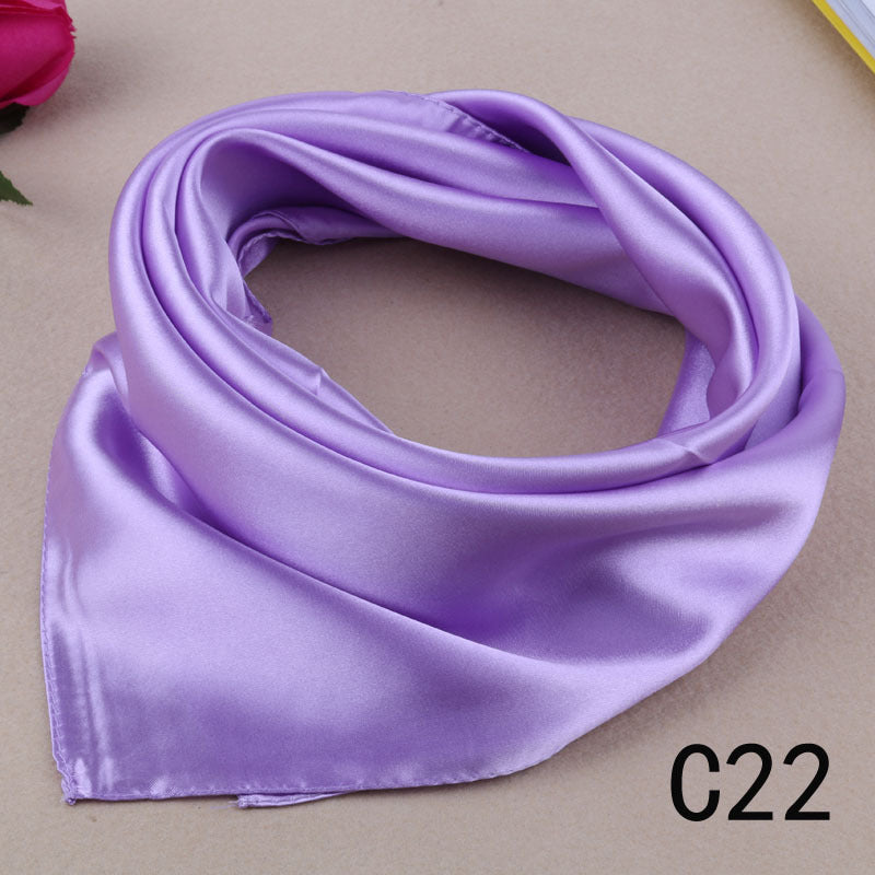 Korean Wild Literary Silk Scarf Decoration Scarf Small Square Limorista