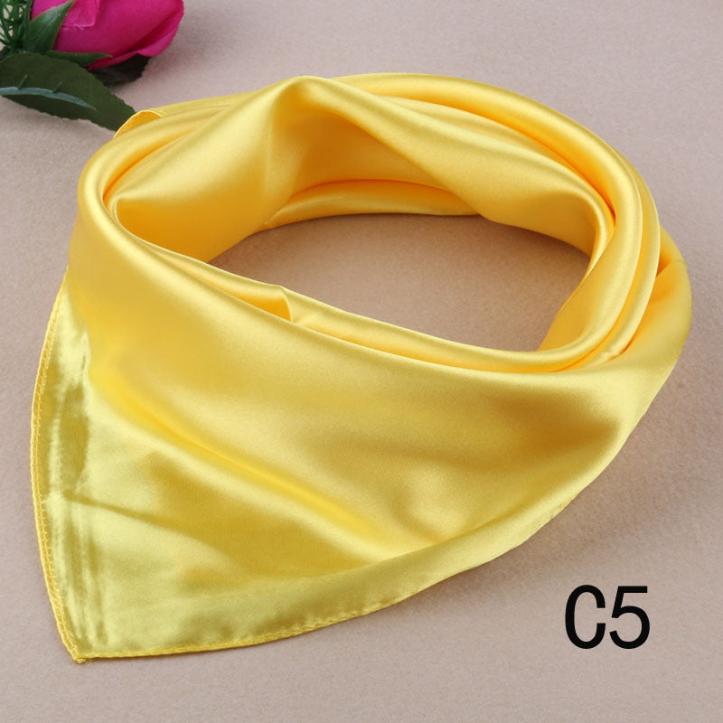 Korean Wild Literary Silk Scarf Decoration Scarf Small Square Limorista
