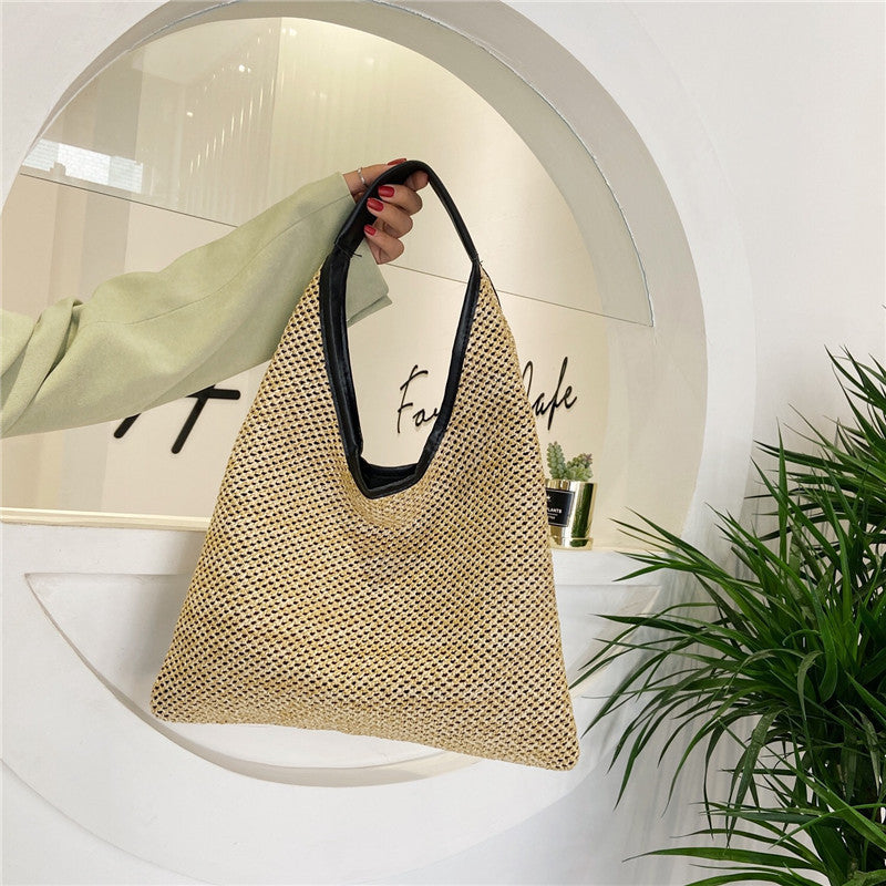 Fashion Rattan Women Shoulder Bags Wikcer Woven Female Handbags Large Capacity Summer Beach Straw Bags Casual Totes Limorista