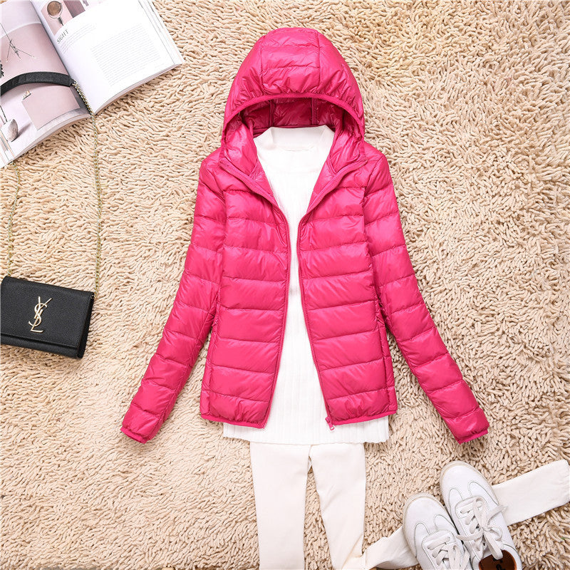 Loose Jacket Plus Fat Plus Size Light And Thin Down Jacket Women Short Short Fat Sister Catty Fat Mm Special Mother Thin Limorista