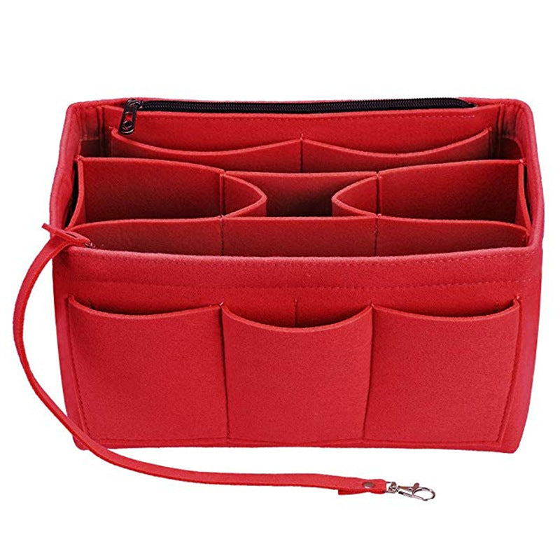 Cross-Border Felt Cosmetic Bag Multi-Function Large-Capacity Bag Middle Bag Travel Wash Felt Storage Bag Limorista