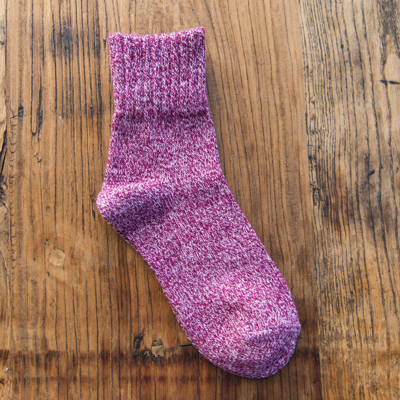 5 Pairs Women Socks Winter Thermal Thick Socks Cotton Breathable Female Solid Casual 3d Ladies Casual Home Socks Limorista