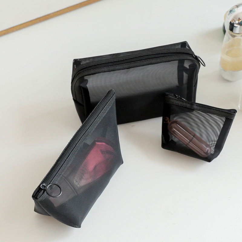 Portable Travel Toiletry Bag Transparent Mesh Toiletry Bag Limorista